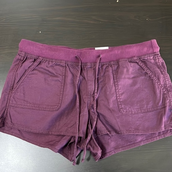 SO deep plum cotton shorts - Picture 1 of 4
